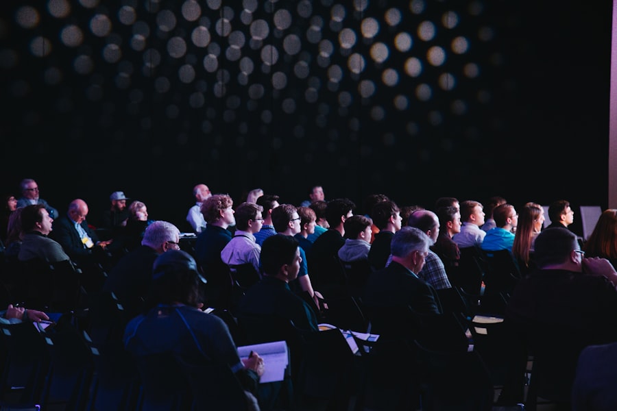 Audience at a professional event